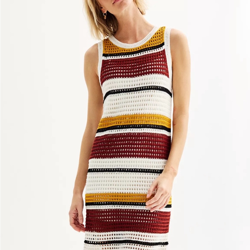Nine West Crochet Sleeveless Dress
